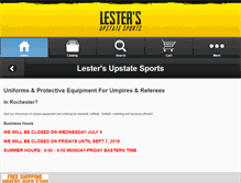 Tablet Screenshot of lestersupstatesports.com